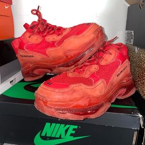 Balenciaga Triple S (Red Clear Soles)